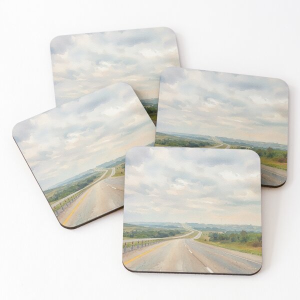 Item preview, Winding Country Road Watercolor Landscape designed and sold by Pioneer Spirit Market.