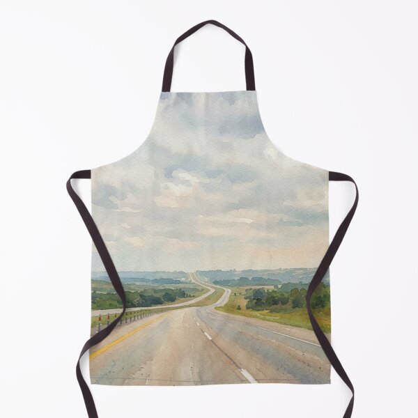 Item preview, Winding Country Road Watercolor Landscape designed and sold by Pioneer Spirit Market.