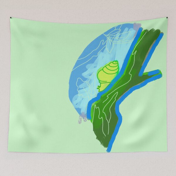 Item preview, Mint Jungle Snail designed and sold by Paperwindow.