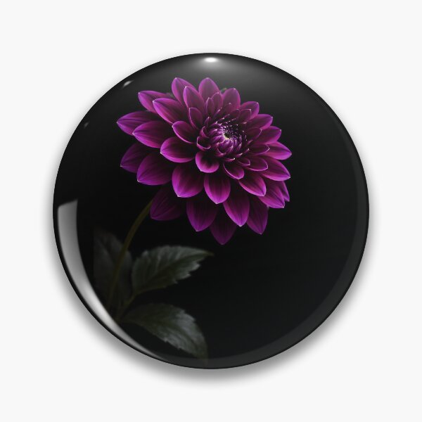 Item preview, Stunning Purple Dahlia Blossom on Black designed and sold by bellaever.