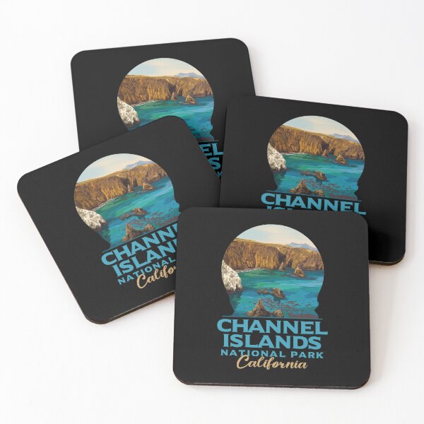 Item preview, Póster antiguo del Parque Nacional de las Islas del Canal, California designed and sold by LinaValearte.
