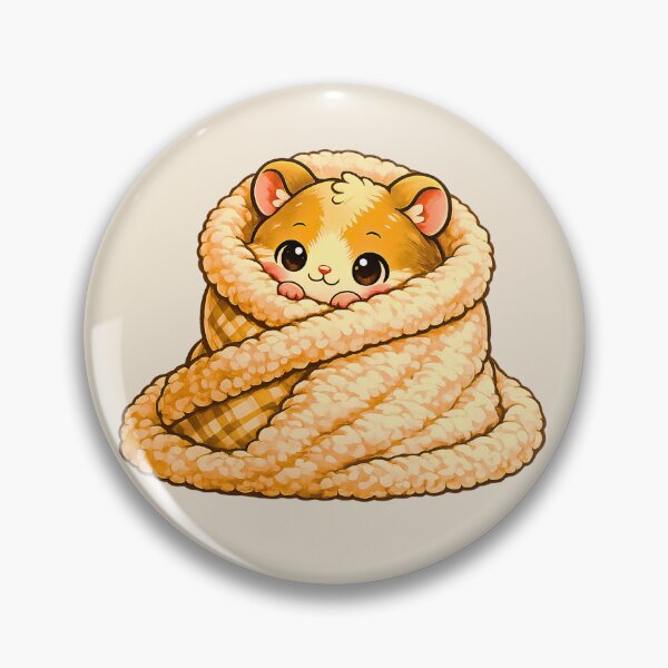 Item preview, Cozy Blanket Hamster - Cute Kawaii Hamster Wrapped in Blanket designed and sold by Pick'n Quick.