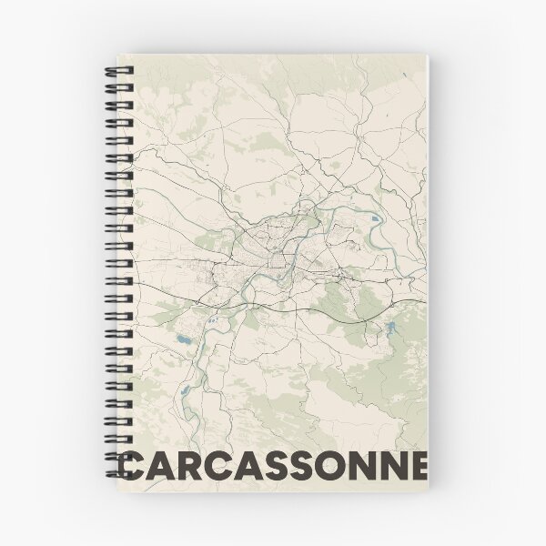 Item preview, Carcassonne Map designed and sold by MapsNerd.