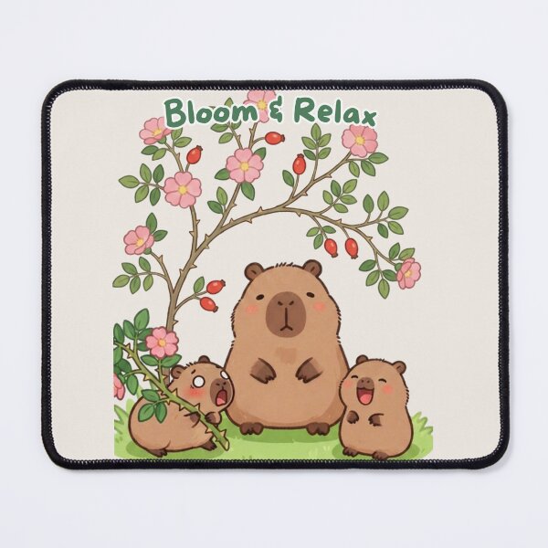 Item preview, Bloom & Relax – Capybara Family designed and sold by BCapybara.