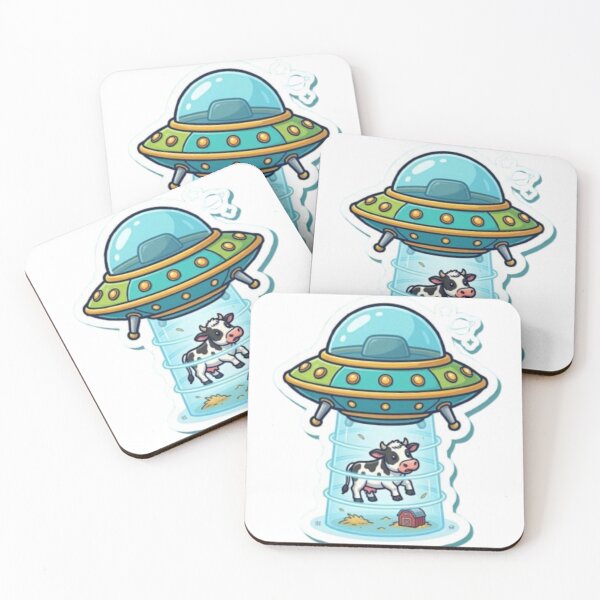 Item preview, Copy of Funny UFO Abduction Space Sticker designed and sold by ckartes100.
