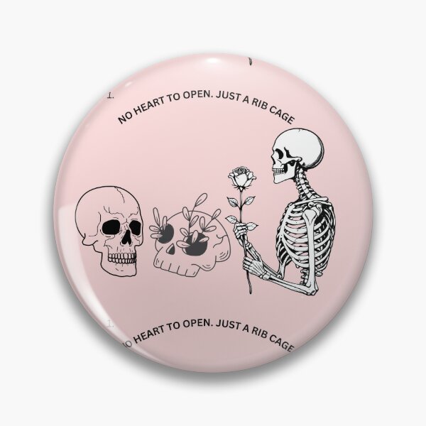 Item preview, No Heart Just A Rib Cage - Funny Skeleton Heartbreak Meme designed and sold by alalame.
