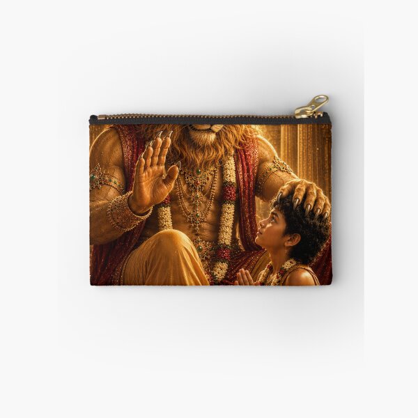 Item preview, Narasimha Blessing Prahlad | Divine Protection Hindu Devotional Art designed and sold by Homyar.