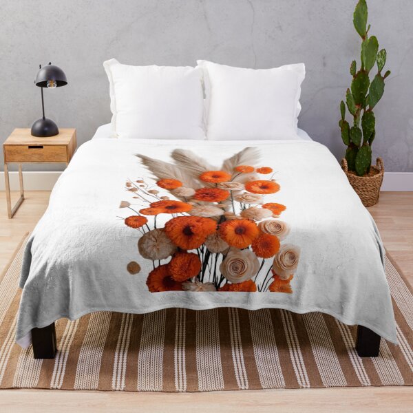 Item preview, Boho Dried Orange Flower Bouquet designed and sold by animenosekaiii.