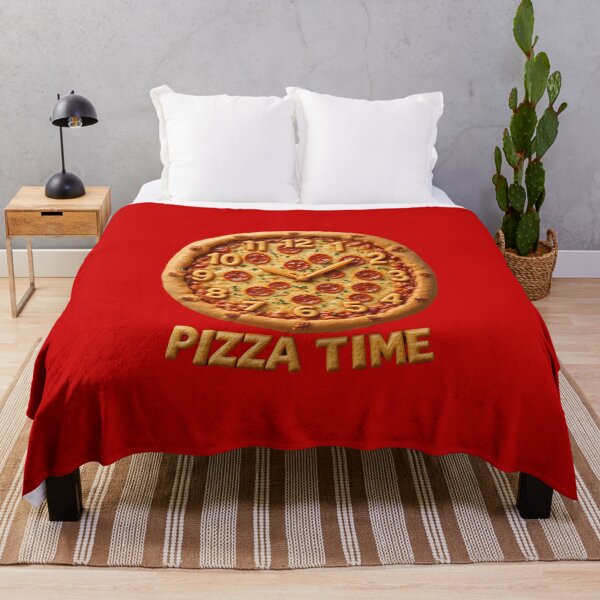Item preview, Pizza Time– Creative Food Art “Pizza Clock” Design designed and sold by Ar0undTheW0rld.