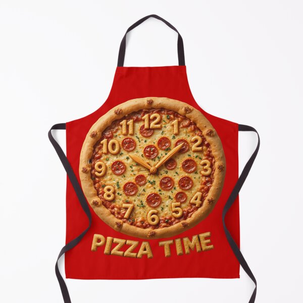 Item preview, Pizza Time– Creative Food Art “Pizza Clock” Design designed and sold by Ar0undTheW0rld.