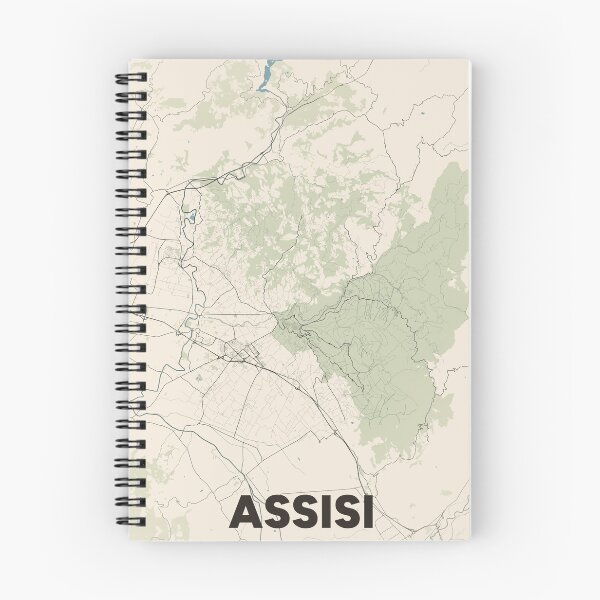 Item preview, Assisi Map designed and sold by MapsNerd.