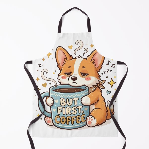 Item preview, Funny Corgi But First Coffee Shirt, Sleepy Corgi Coffee Lover Tee, Cute Corgi Gift for Coffee and Dog Lovers designed and sold by Wearable Canvas...