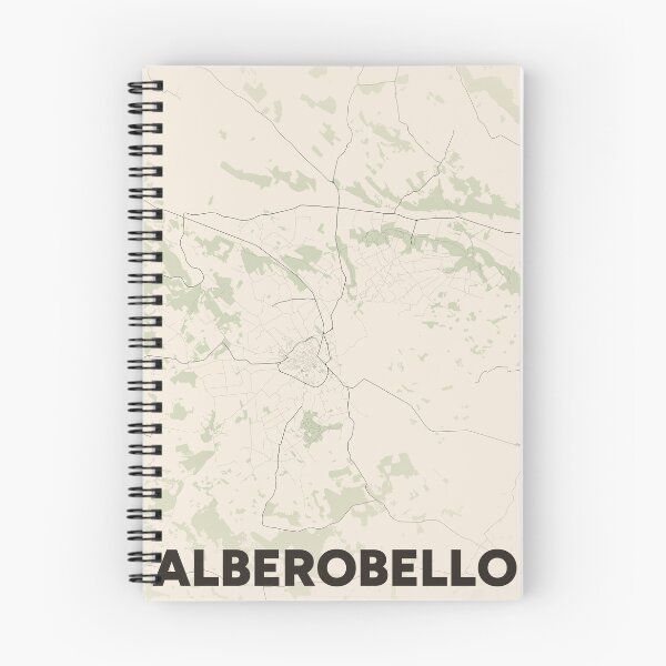 Item preview, Alberobello Map designed and sold by MapsNerd.
