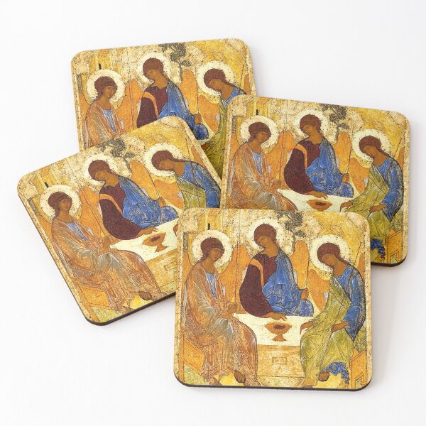 Item preview, Spiritual Halos Andrey Rublev Painting The Holy Trinity designed and sold by BuckaBaby.