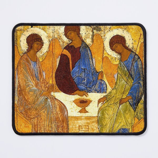 Item preview, Spiritual Halos Andrey Rublev Painting The Holy Trinity designed and sold by BuckaBaby.