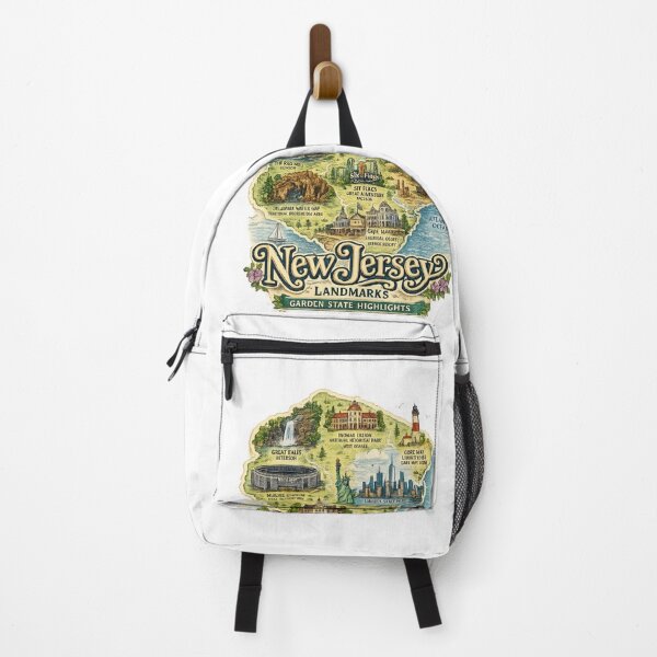 Item preview, New Jersey Landmarks: Garden State Highlights designed and sold by Fabrifrank.