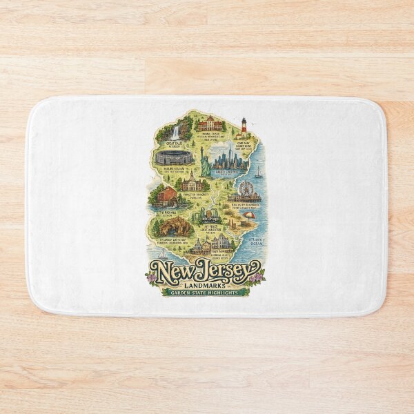 Item preview, New Jersey Landmarks: Garden State Highlights designed and sold by Fabrifrank.