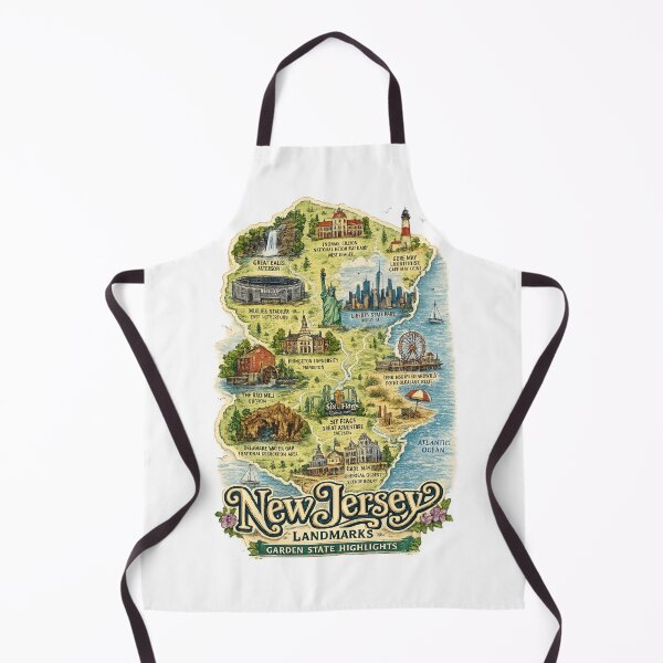 Item preview, New Jersey Landmarks: Garden State Highlights designed and sold by Fabrifrank.