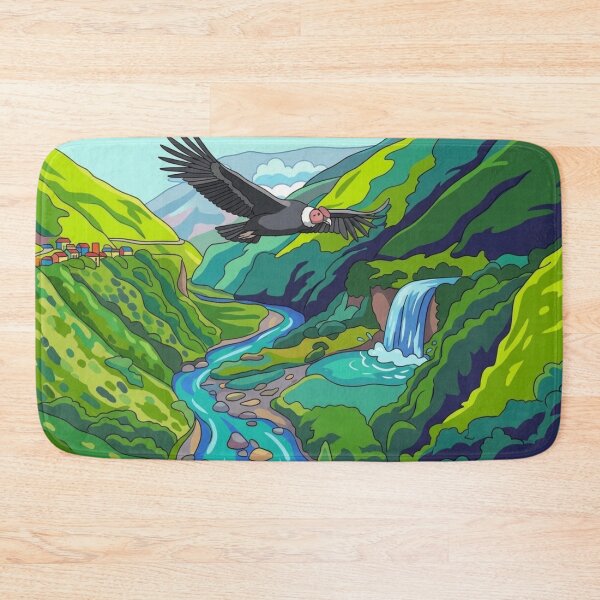 Item preview, Majestic Condor Over Valley Cartoon Landscape Art designed and sold by BLUESKY11a.