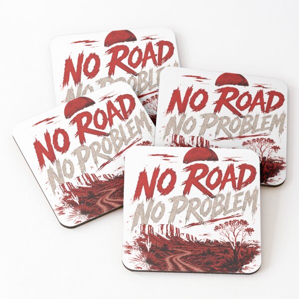 Item preview, No Road No Problem Off-Road Adventure Tee designed and sold by CurlyDogDesigns.
