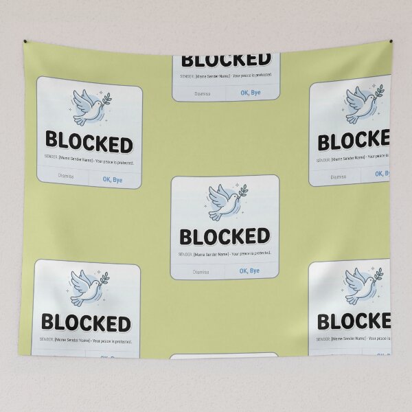 Item preview, Blocked For Peace designed and sold by Tharaazu.