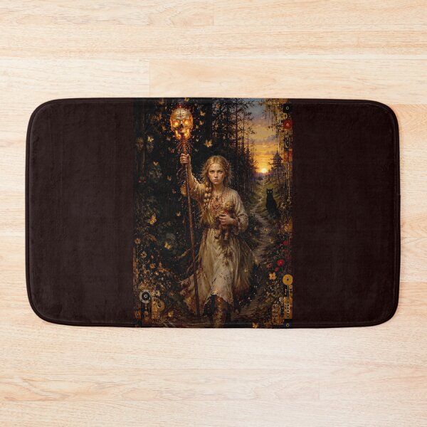 Item preview, Vasilisa the Beautiful - The Skull of Light, Victorious in Baba Yaga's Trial, Dark Russian Tale, Mystical Art Nouveau, The Protective Doll, Guardian of the Sacred Fire, Dawn After the Night designed and sold by Natalia-Vlad.