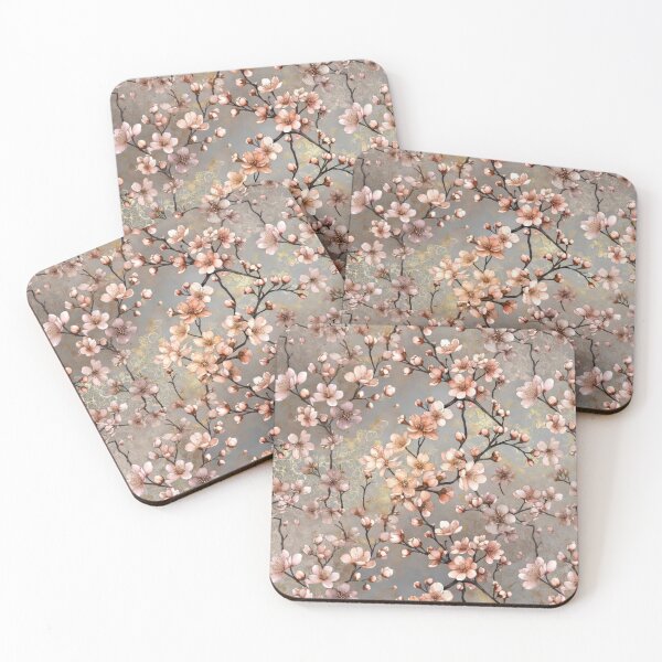 Item preview, Soft Cherry Blossom Floral Pattern designed and sold by IntelliMindDesigns.