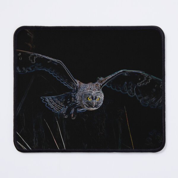 Item preview, Neon Owl Flying Through Darkness designed and sold by tonivainio.