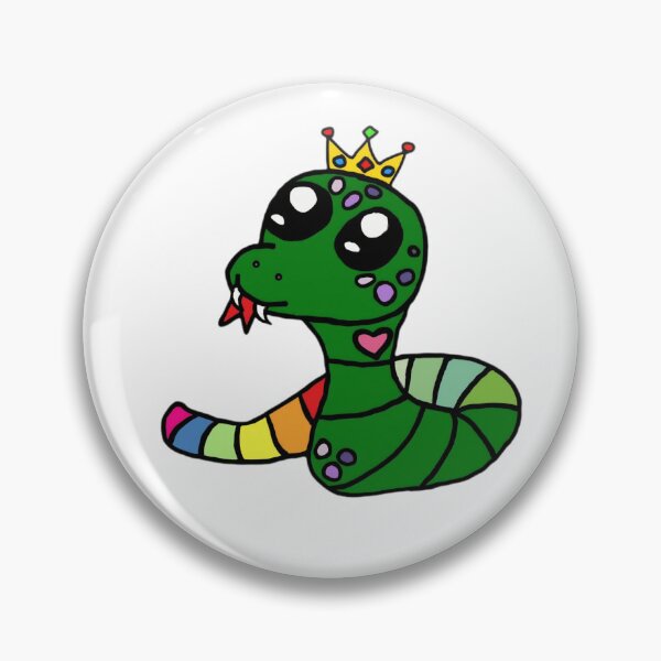 Item preview, School of magic: Kawaii cute chibi snakes king house lgbtq+ mascot designed and sold by fideskizal.