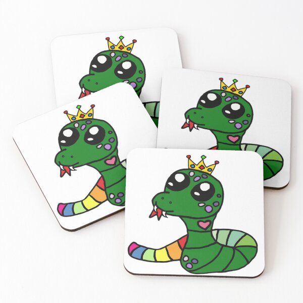 Item preview, School of magic: Kawaii cute chibi snakes king house lgbtq+ mascot designed and sold by fideskizal.