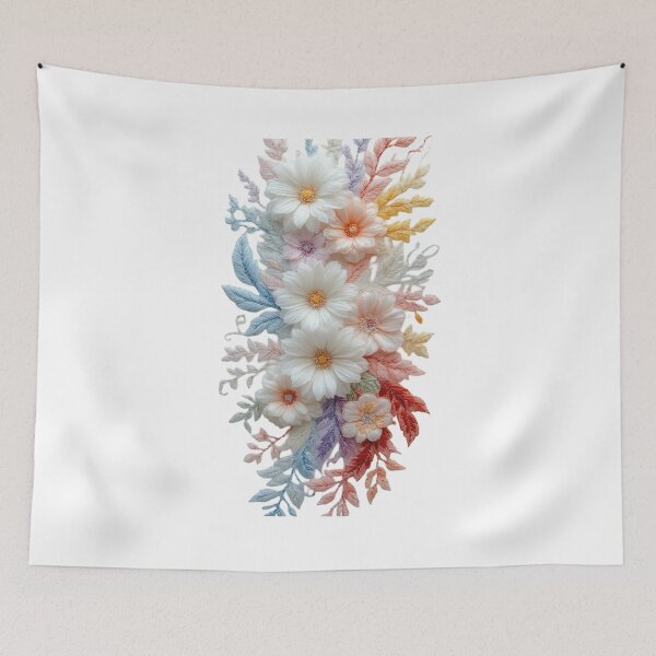 Item preview, Boho Dried Orange and White Flower Bouquet designed and sold by animenosekaiii.