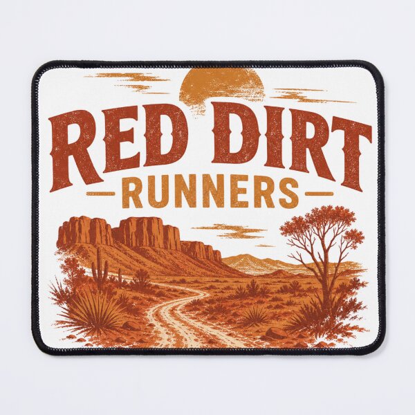 Item preview, Red Dirt Runners Trail Running Tee designed and sold by CurlyDogDesigns.