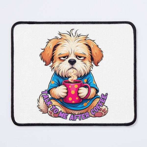 Item preview, Talk To Me After Coffee Funny Dog T-Shirt designed and sold by Leogasup.
