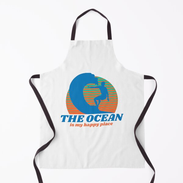 Item preview, The Ocean is My Happy Place - retro surfing beach lover designed and sold by The Sporty Nerd.