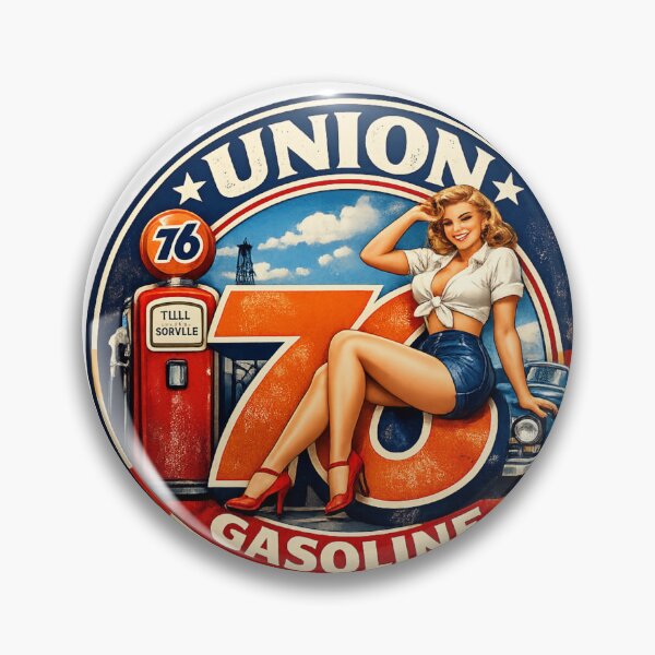 Item preview, 76 Oil Union Pin Up Girl 1 designed and sold by FutureTraveller.
