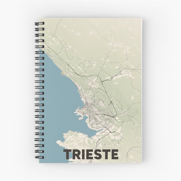 Item preview, Trieste Map designed and sold by MapsNerd.