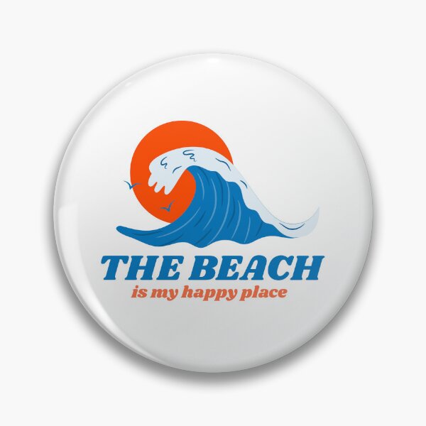 Item preview, The Beach is My Happy Place - retro beach lover designed and sold by The Sporty Nerd.