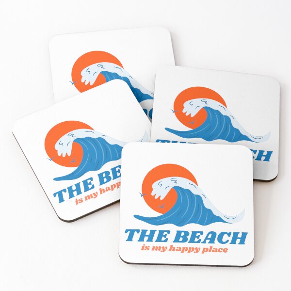 Item preview, The Beach is My Happy Place - retro beach lover designed and sold by The Sporty Nerd.