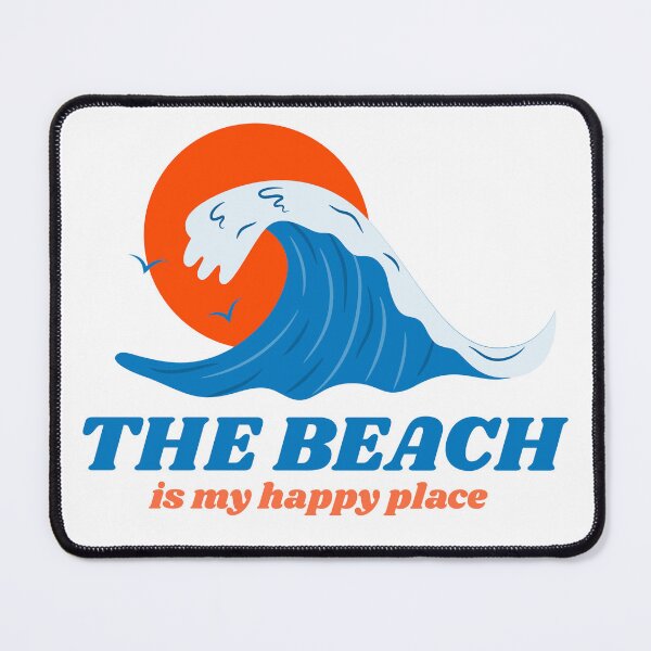 Item preview, The Beach is My Happy Place - retro beach lover designed and sold by The Sporty Nerd.