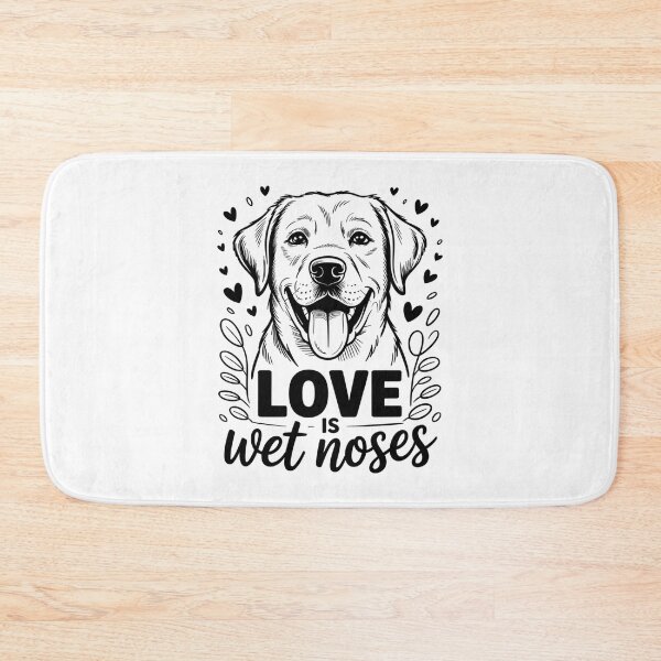 Item preview, Love Is Wet Noses – Cute Dog Lover Quote DesignM designed and sold by Cool-cat-art.