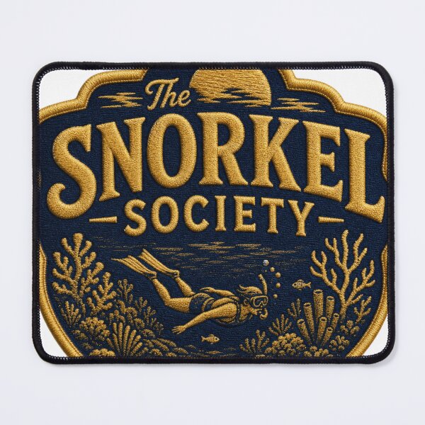 Item preview, The Snorkel Society | Funny Snorkeling Gift Tee designed and sold by CurlyDogDesigns.