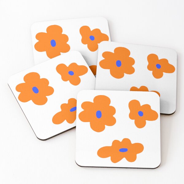 Item preview, Retro Orange Flower Doodles designed and sold by imaniko.