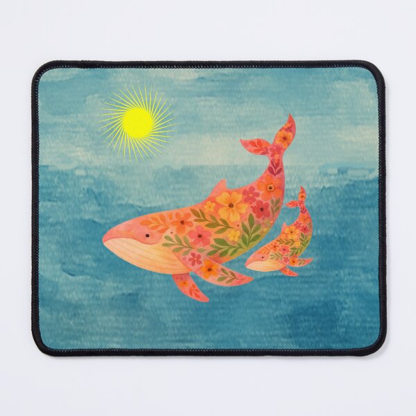 Item preview, Floral Whale Serenity designed and sold by PurrfectWhisper.