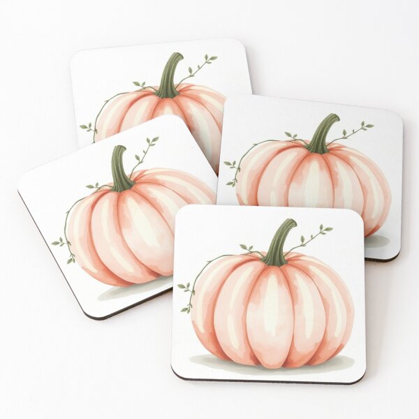 Item preview, Watercolor Muted Pink Pumpkin Wall Art designed and sold by Vida e Arte.