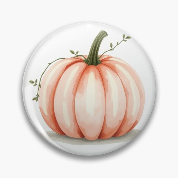 Item preview, Watercolor Muted Pink Pumpkin Wall Art designed and sold by Vida e Arte.