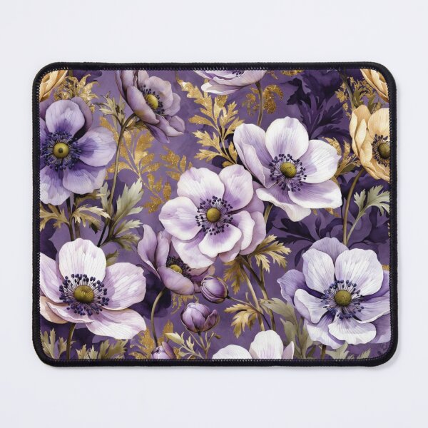 Item preview, Purple Wildflower Vintage Floral Pattern designed and sold by IntelliMindDesigns.