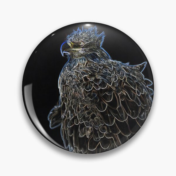 Item preview, Neon Eagle on Rocky Perch designed and sold by tonivainio.