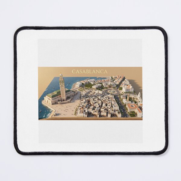 Item preview, Casablanca Morocco 3D Diorama Map Print designed and sold by STICKOANIME.