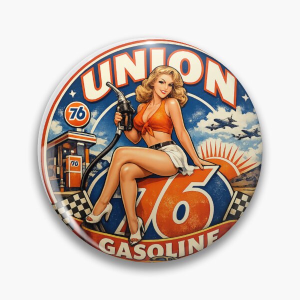 Item preview, 76 Oil Union Pin Up Girl 2 designed and sold by FutureTraveller.