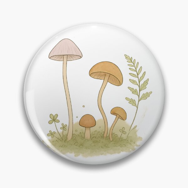 Item preview, Minimalist Mushroom Art Sticker | Botanical Line Drawing Cottagecore Design designed and sold by pawmad.